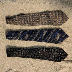 Men's Tie Bundle Including Christian Dior, American Edition, and David Taylor